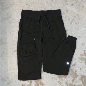 Dark green Lululemon joggers
